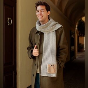 Brand new with tags Uniqlo Anya Hindmarch gray scarf